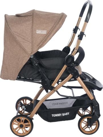 TommyBaby Cross Çift Yönlü Bebek Arabası Puset KAHVERENGİ