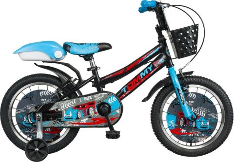 TommyBike 16 jant Lüx Aksesuarlı Cocuk Bisikleti 5-8 Yaş KIRMIZI