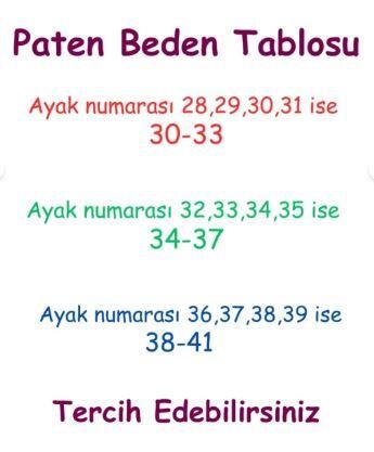 Tommybaby Paten Işıklı Ayarlanabilir (2+2 veya 2+1+1) Işıklı Ledli Çocuk Pateni MAVİ - 34-37(M)