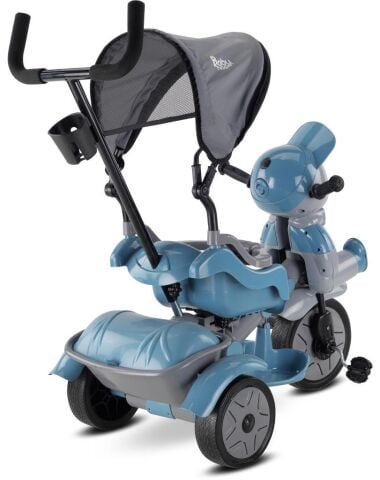 Babyhope 125 Yupi 3 Tekerlekli İtmeli Bisiklet 2019 PETROL MAVİSİ