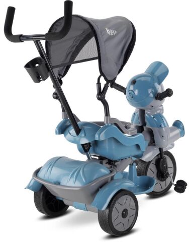 Babyhope 125 Yupi 3 Tekerlekli İtmeli Bisiklet 2019 PETROL MAVİSİ