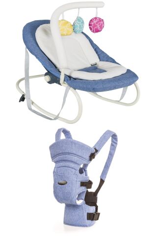 Tommybaby Elite Lüx 2'li Set-Ana Kucağı ve Kanguru KIRMIZI