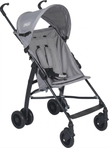 Tommybaby STAR Tek Teker Pratik Baston Puset Bebek Arabası Çocuk Arabası GRİ