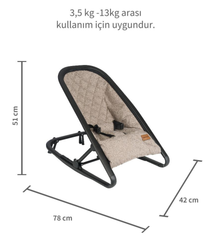 TommyBaby Balance Ana Kucağı Katlanabilir Sallanır Ana Kucağı KAHVERENGİ