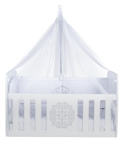 Tommybaby Güpürlü Lüx Cibinlik ve Topuzlu Demir