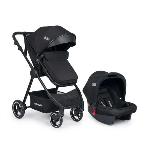 Tommybaby Handy Black New Travel (Seyahat) Sistem Bebek Arabası