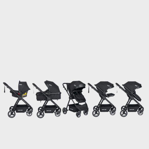 Tommybaby Handy Black New Travel (Seyahat) Sistem Bebek Arabası SİYAH