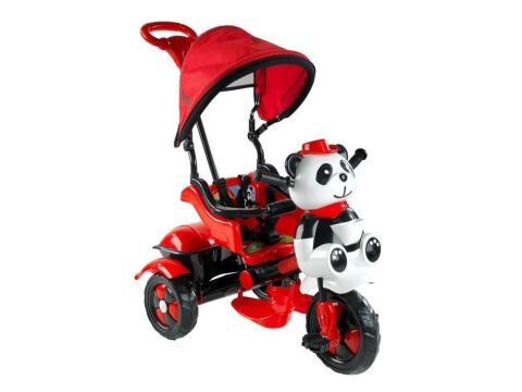 Babyhope 127 Little Panda 3 Tekerlekli İtmeli Bisiklet SİYAH-KIRMIZI