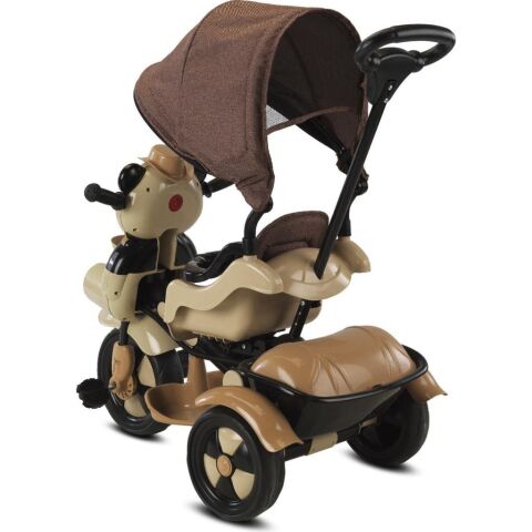 Babyhope 127 Little Panda 3 Tekerlekli İtmeli Bisiklet KAHVERENGİ