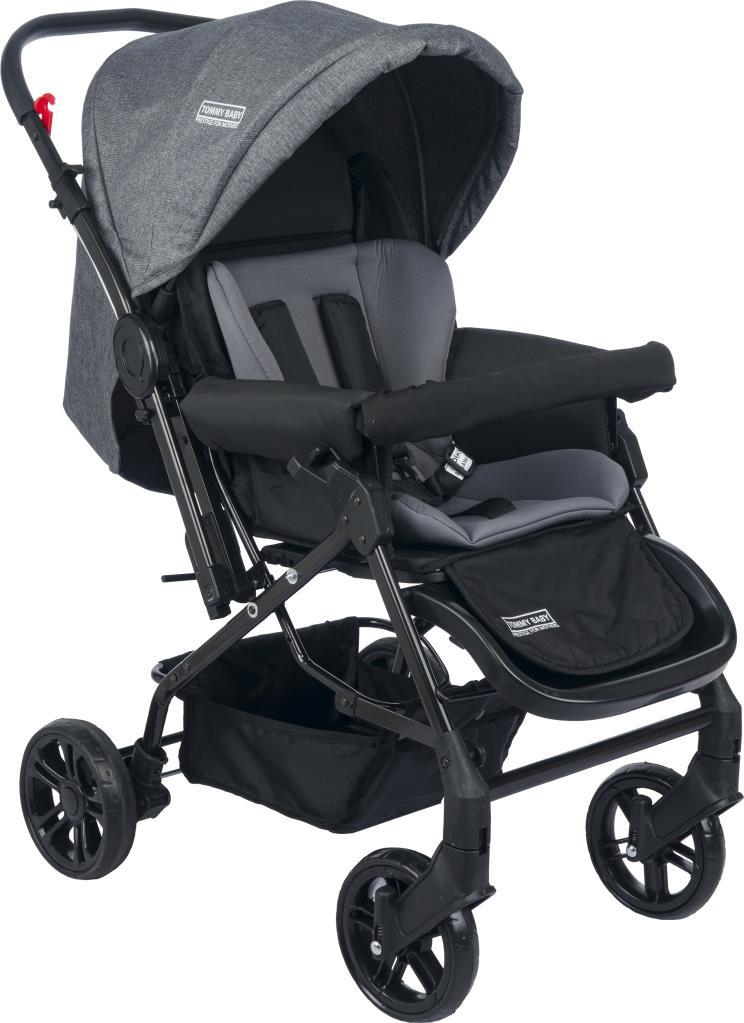 TommyBaby Elegant Çift Yönlü Bebek Arabası Puset GRİ