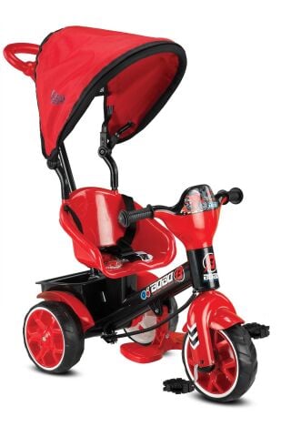 Babyhope Bobo Speed Tenteli İtmeli 3 Teker Bisklet KAHVERENGİ