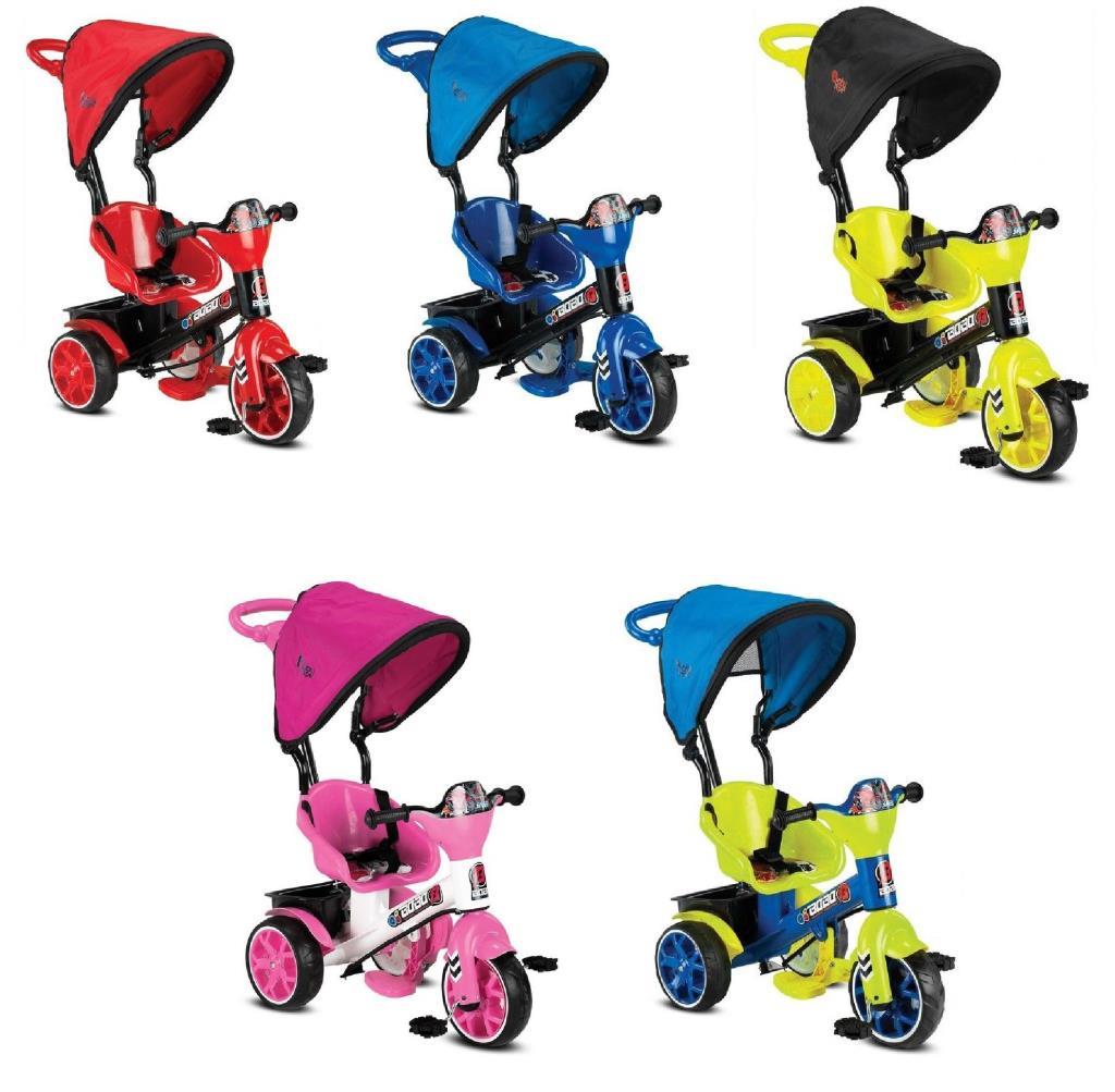 Babyhope Bobo Speed Tenteli İtmeli 3 Teker Bisklet - Tommy Baby