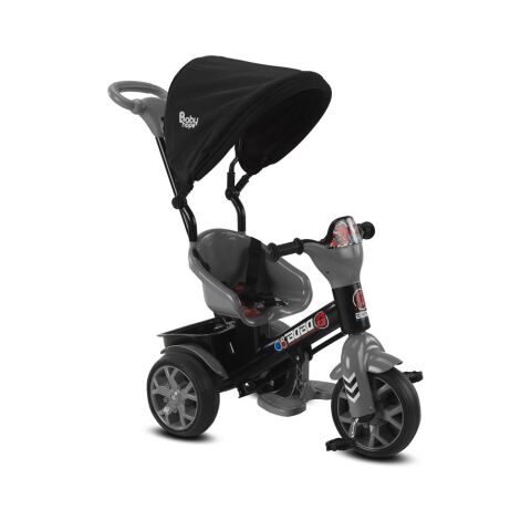 Babyhope Bobo Speed Tenteli İtmeli 3 Teker Bisklet GRİ