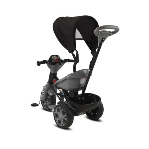 Babyhope Bobo Speed Tenteli İtmeli 3 Teker Bisklet GRİ