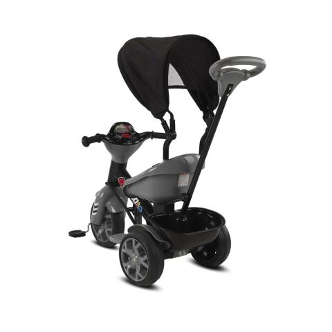 Babyhope Bobo Speed Tenteli İtmeli 3 Teker Bisklet GRİ