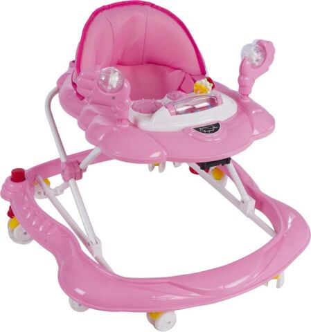 Lüx Müzikli Oyuncaklı 3 Kademeli Yürüteç PEMBE