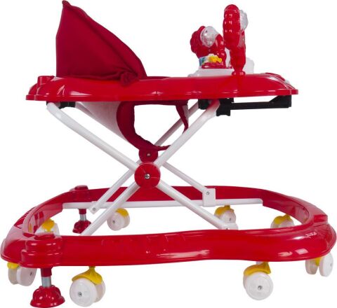 Lüx Müzikli Oyuncaklı 3 Kademeli Yürüteç KIRMIZI