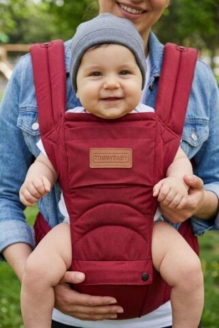 Tommybaby Vauva Hipstar 6 İn 1 Oturaklı Tam Anatomik Lüx Kanguru GRİ