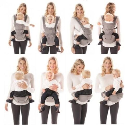 Tommybaby Vauva Hipstar 6 İn 1 Oturaklı Tam Anatomik Lüx Kanguru GRİ