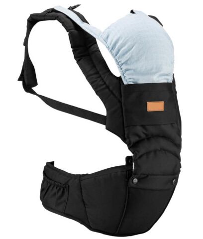 Tommybaby Vauva Hipstar 6 İn 1 Oturaklı Tam Anatomik Lüx Kanguru SİYAH