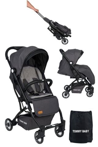 TommyBaby Opera 3 lü Set Kabin Bebek Arabası Oto Koltuk Anakucağı KAHVERENGİ