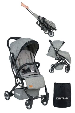 TommyBaby Opera 3 lü Set Kabin Bebek Arabası Oto Koltuk Anakucağı GRİ