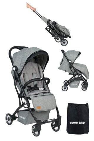 TommyBaby Opera 3 lü Set Kabin Bebek Arabası Oto Koltuk Anakucağı GRİ