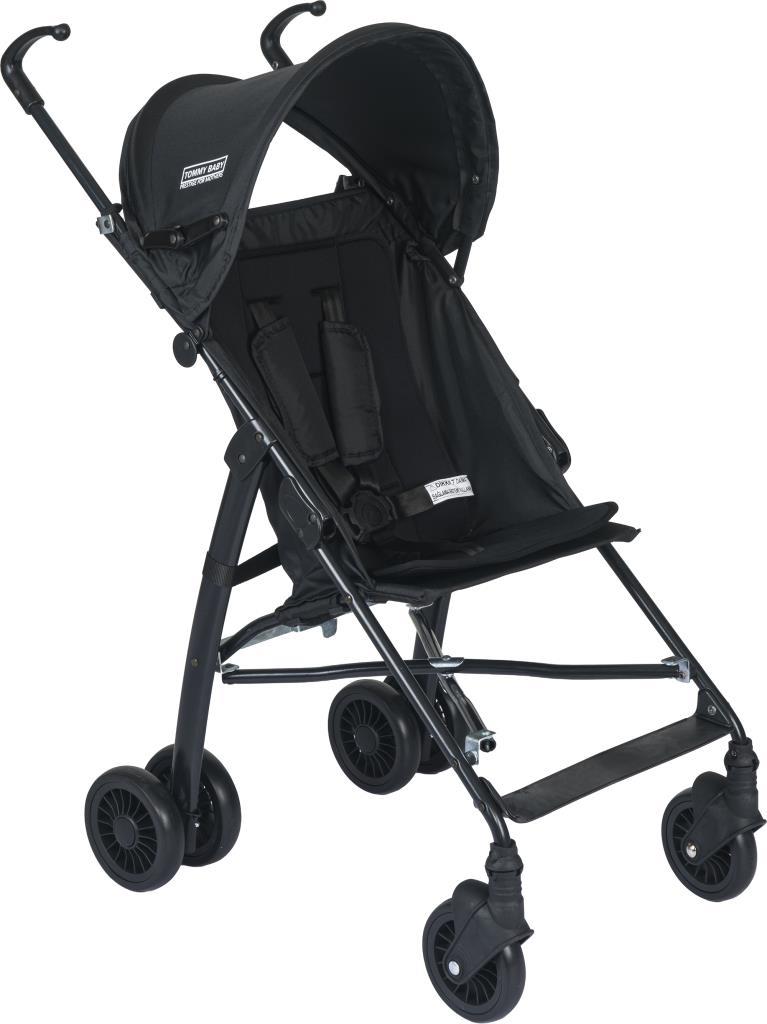 TommyBaby Pratik Baston Puset Bebek Arabası BLACK SİYAH