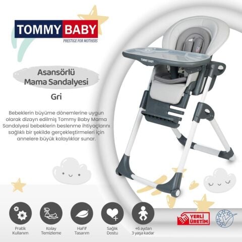 TommyBaby Premium Lüx Mama Sandalyesi