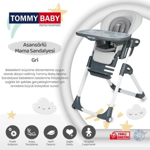 TommyBaby Premium Lüx Mama Sandalyesi