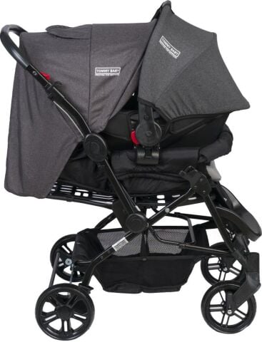 TommyBaby Elegant Travel  Çift Yönlü Bebek Arabası Seyahat Sistem Puset GRİ