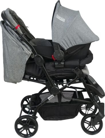 TommyBaby Elegant Travel  Çift Yönlü Bebek Arabası Seyahat Sistem Puset GRİ
