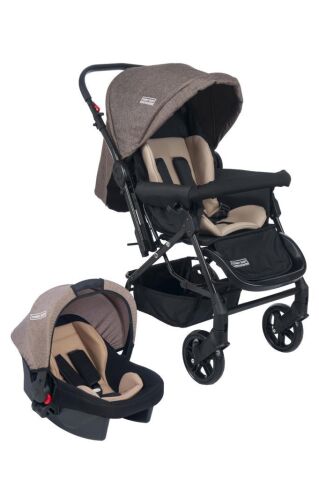 TommyBaby Elegant Travel  Çift Yönlü Bebek Arabası Seyahat Sistem Puset KAHVERENGİ