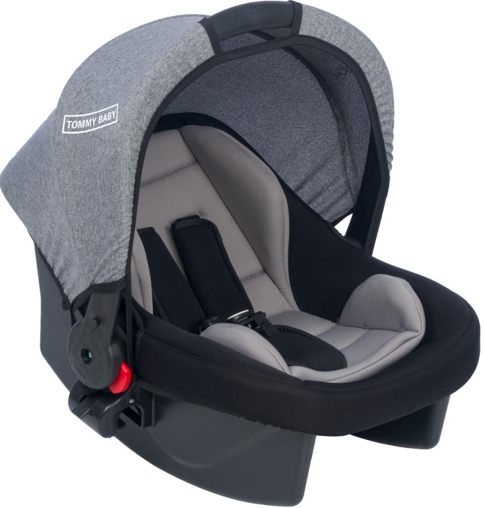 TommyBaby Lüx Pedli Aparatlı Bebek Taşıma Puset Anakucağı GRİ