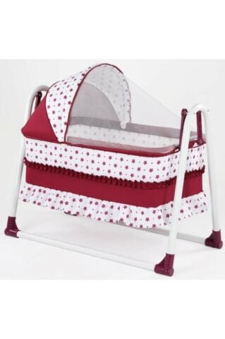 TommyBaby Yuvam Lüx Sepet Beşik Portatif Bebek Beşiği Sallanır Beşik LACİVERT