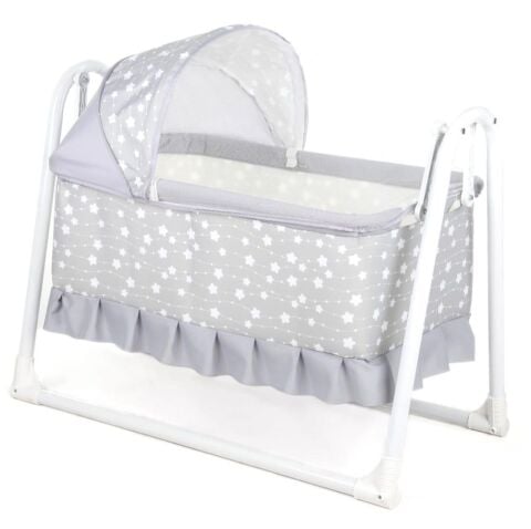 TommyBaby Yuvam Lüx Sepet Beşik Portatif Bebek Beşiği Sallanır Beşik MAVİ