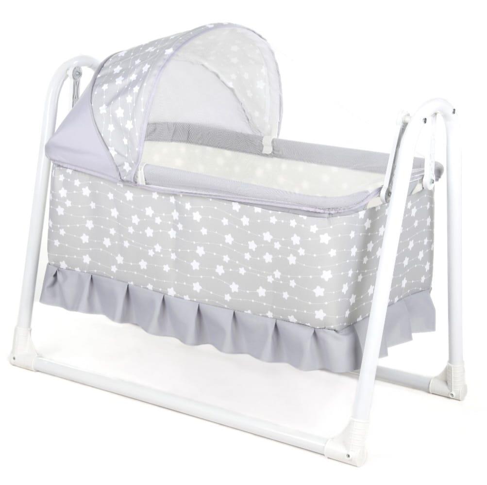 TommyBaby Yuvam Lüx Sepet Beşik Portatif Bebek Beşiği Sallanır Beşik GRİ