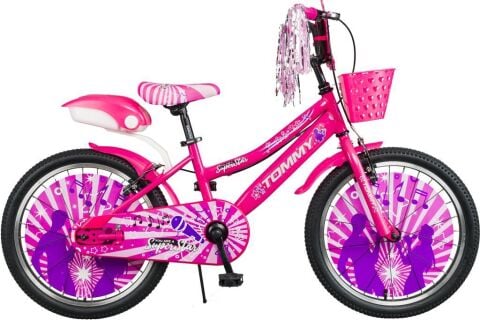 TommyBike 20 jant Bisiklet Lüx Aksesuarlı Cocuk Bisikleti 6 -10 Yaş PEMBE