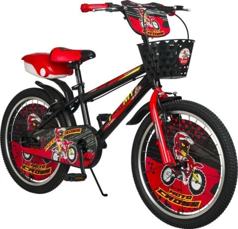 TommyBike 20 jant Bisiklet Lüx Aksesuarlı Cocuk Bisikleti 6 -10 Yaş MAVİ