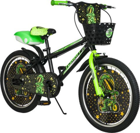 TommyBike 20 jant Bisiklet Lüx Aksesuarlı Cocuk Bisikleti 6 -10 Yaş YEŞİL