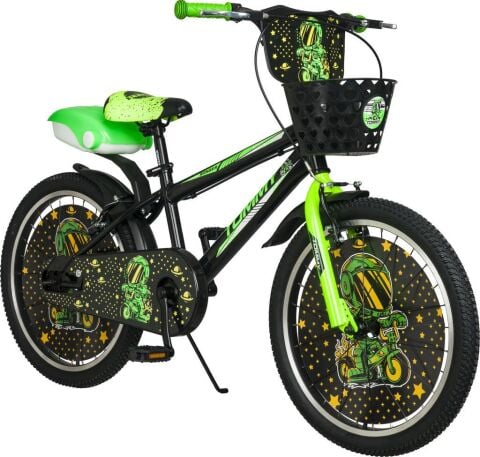 TommyBike 20 jant Bisiklet Lüx Aksesuarlı Cocuk Bisikleti 6 -10 Yaş YEŞİL