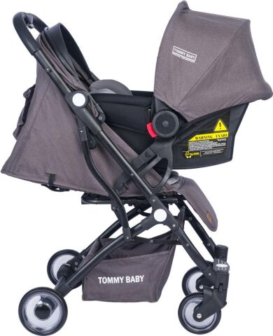 TommyBaby Mia Kabin Travel Bebek Arabası Black Kabin Boy ANTRASİT