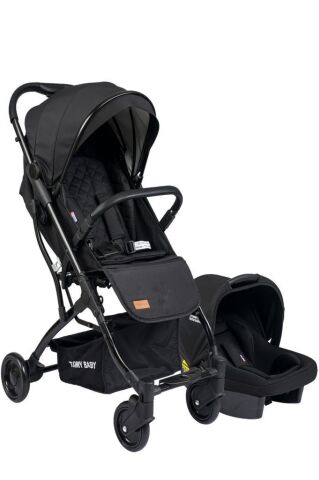 TommyBaby Mia Kabin Travel Bebek Arabası Black Kabin Boy SİYAH