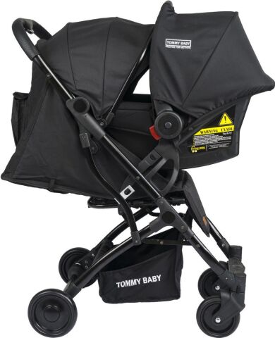 TommyBaby Mia Kabin Travel Bebek Arabası Black Kabin Boy SİYAH
