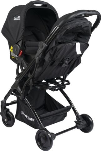TommyBaby Mia Kabin Travel Bebek Arabası Black Kabin Boy SİYAH