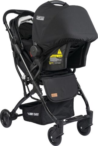 TommyBaby Mia Kabin Travel Bebek Arabası Black Kabin Boy SİYAH