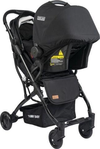 TommyBaby Mia Kabin Travel Bebek Arabası Black Kabin Boy SİYAH