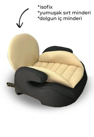 İsofix'li Oto Koltuk Yükseltici BORDO