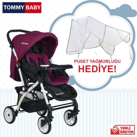 Tommybaby Eagle Alüminyum Lüx Çift Yön Bebek Arabası ANTRASİT