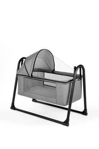 TommyBaby Sedef Sepet Beşik Portatif Bebek Beşiği Sallanır Beşik KAHVE